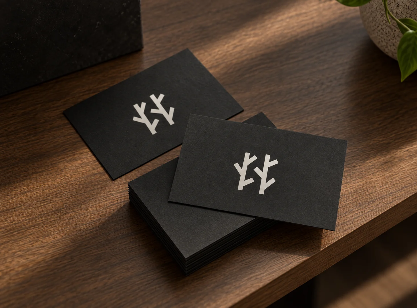 Slate & Sparrow business card set