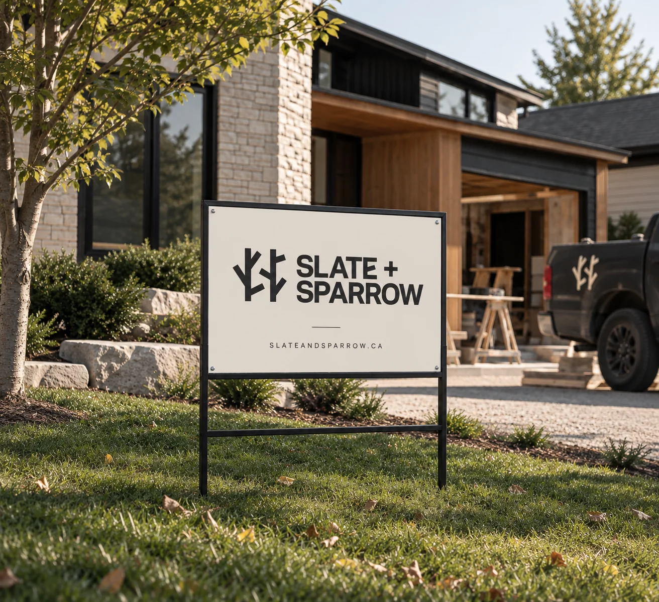 Job-site yard sign